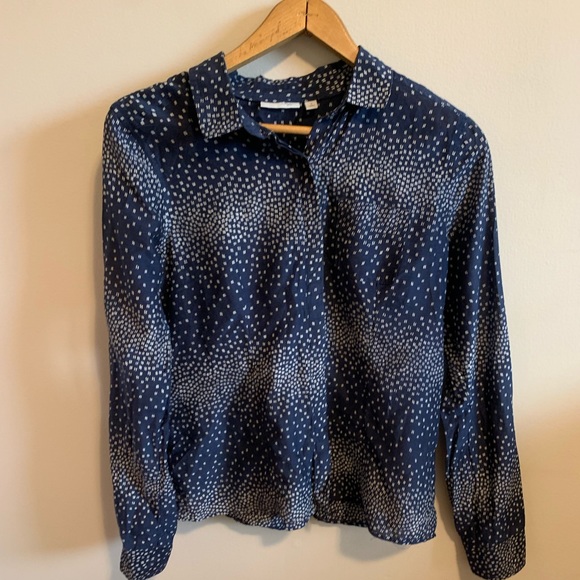 Navy Halogen Light Blouse - Picture 2 of 2